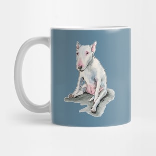 Sitting Silly Bull Terrier Mug